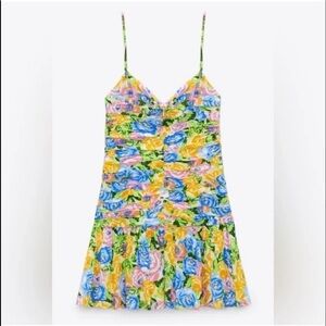 Zara flower mini dress. Size small